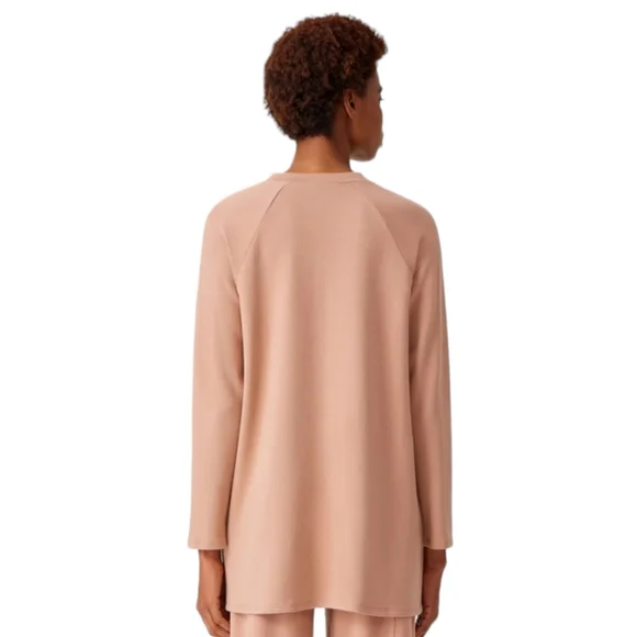 Eileen Fisher Cozy Brushed Terry Raglan-Sleeve Tunic size XS - Picture 5 of 11